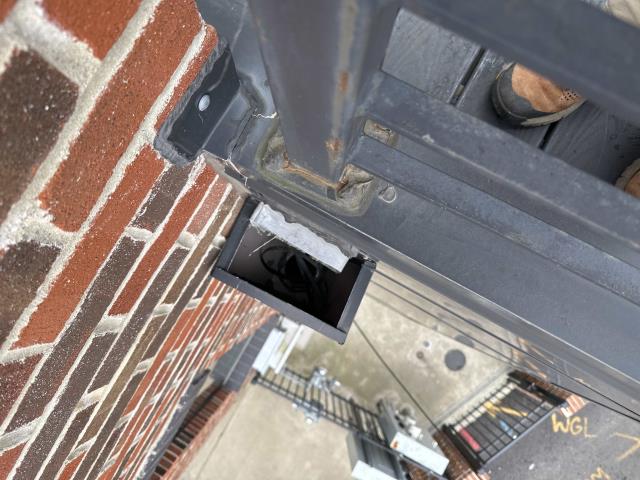 Gutter cleanings on 3 attached townhomes and a roof inspection since one of the units has a leak