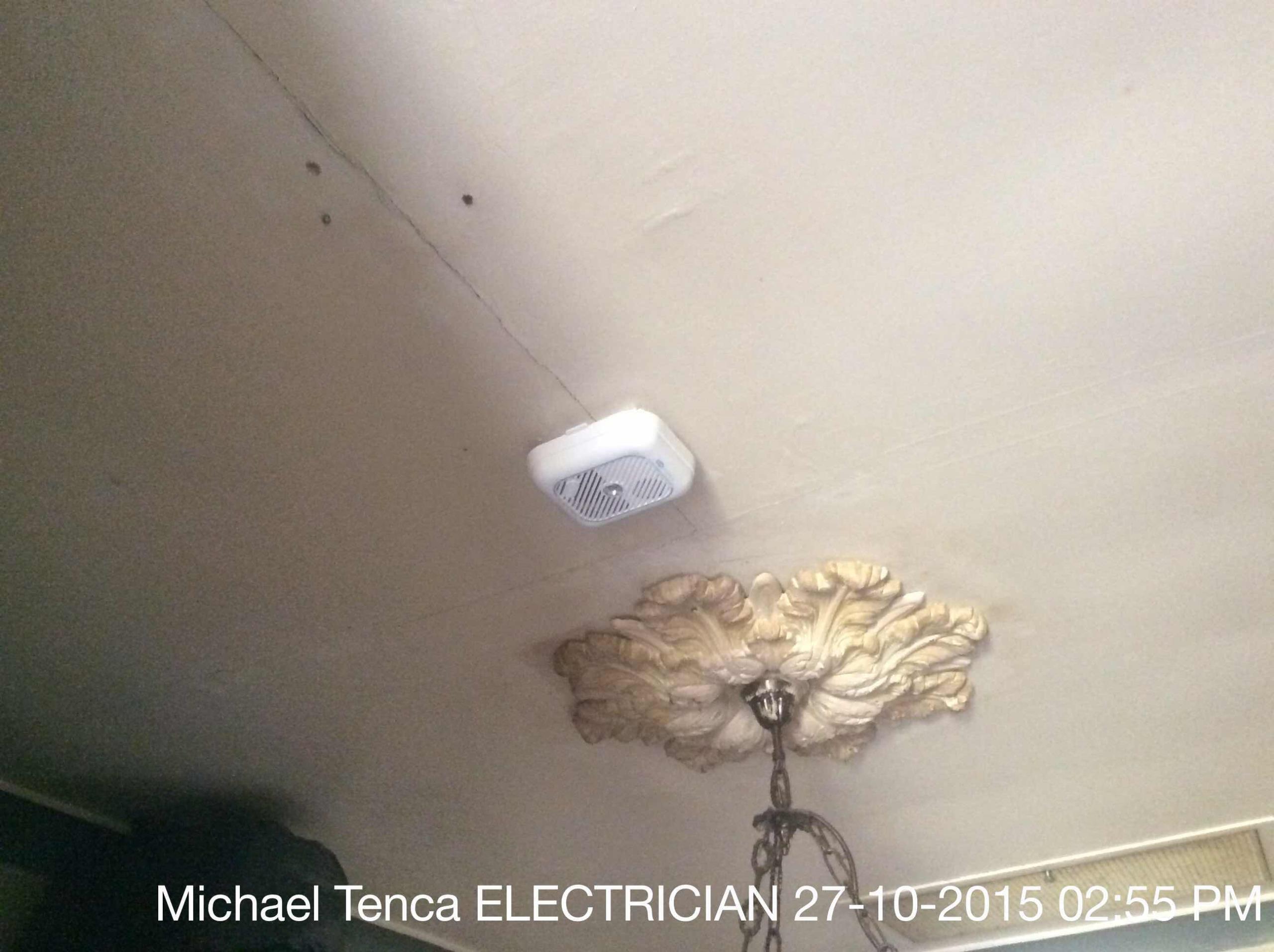 Rewired three phase switch board install six customer supplied fans and smoke alarms