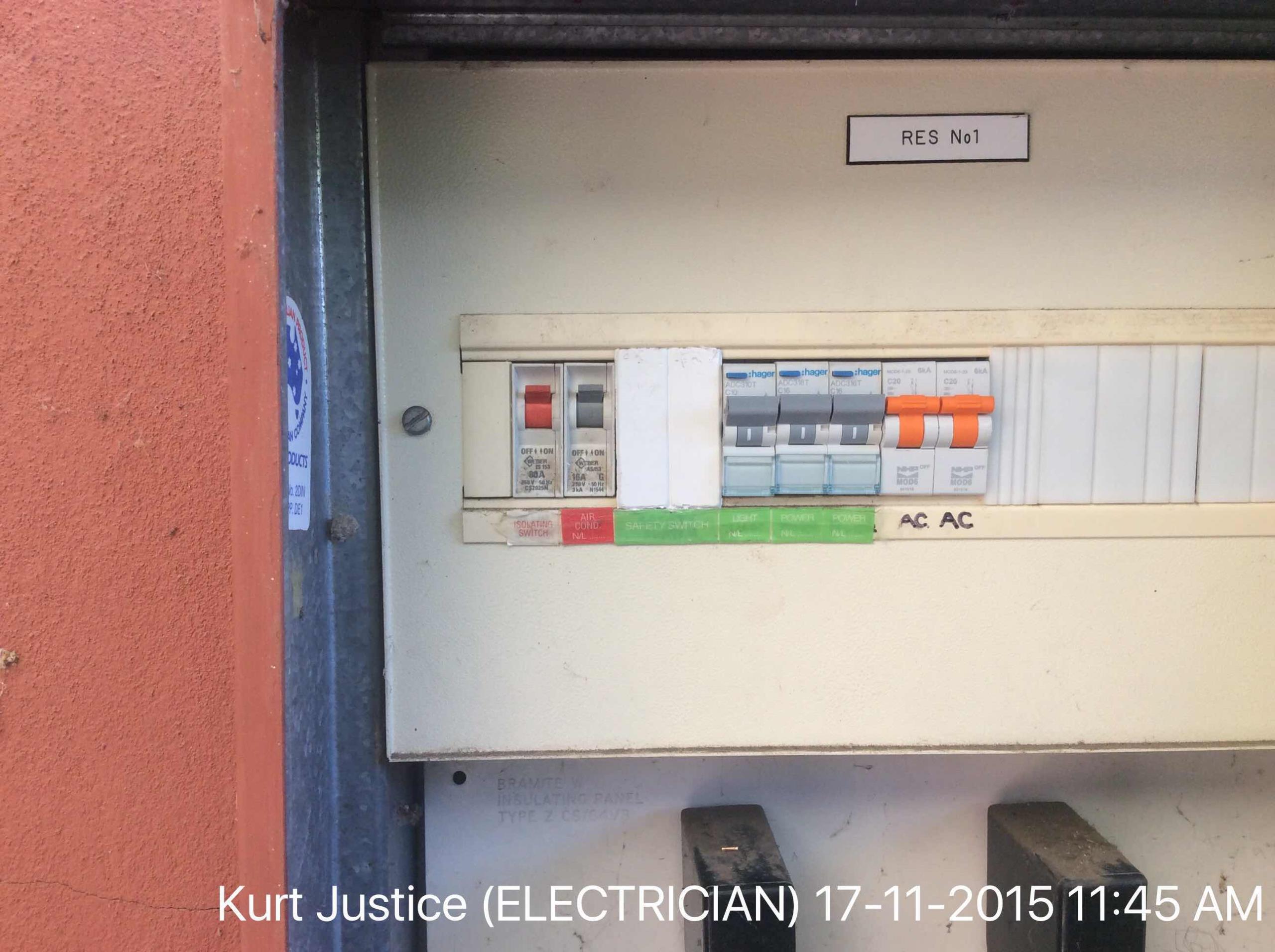Upgrade 3 circuit breakers to rcbos