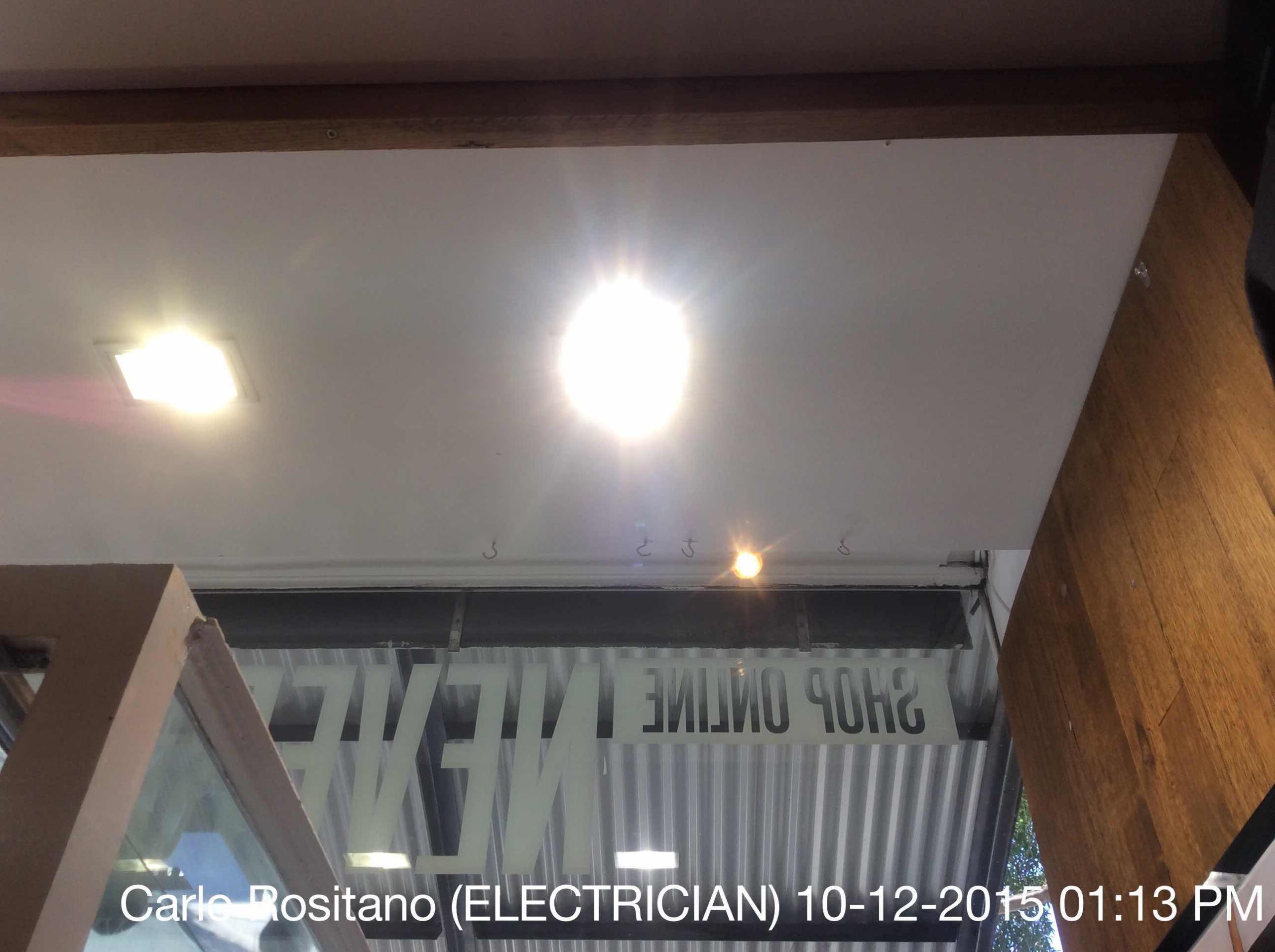 Replace various light bulbs throughout the store
