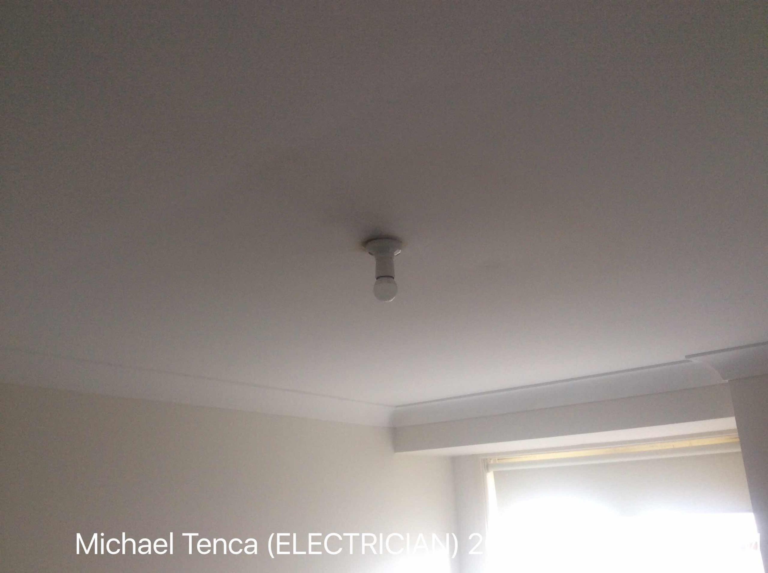 Replaced battern holder that had fallen from ceiling.