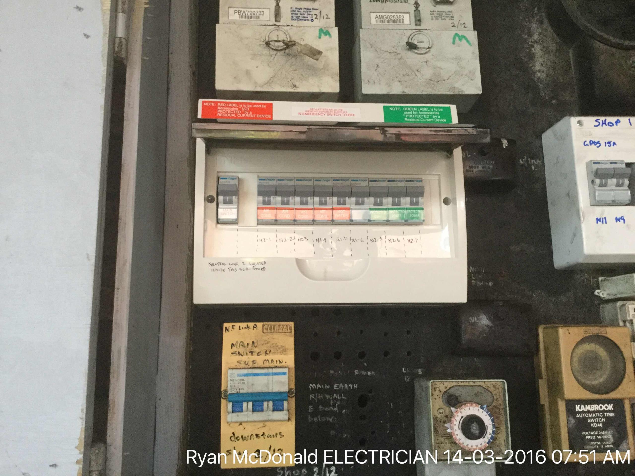 Upgrade switchboard to Cbs and rcds