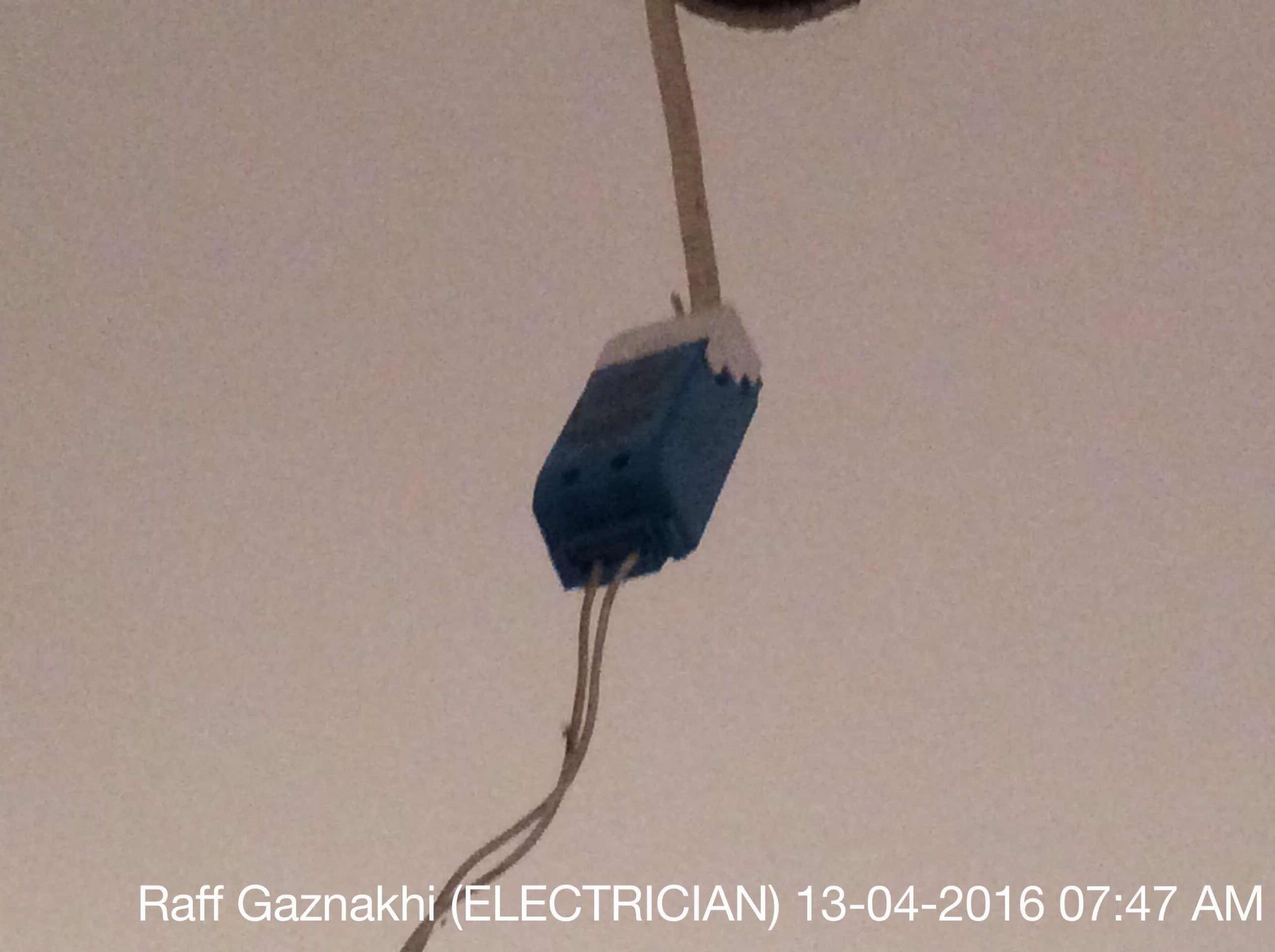 Replaced spot light and transformer.