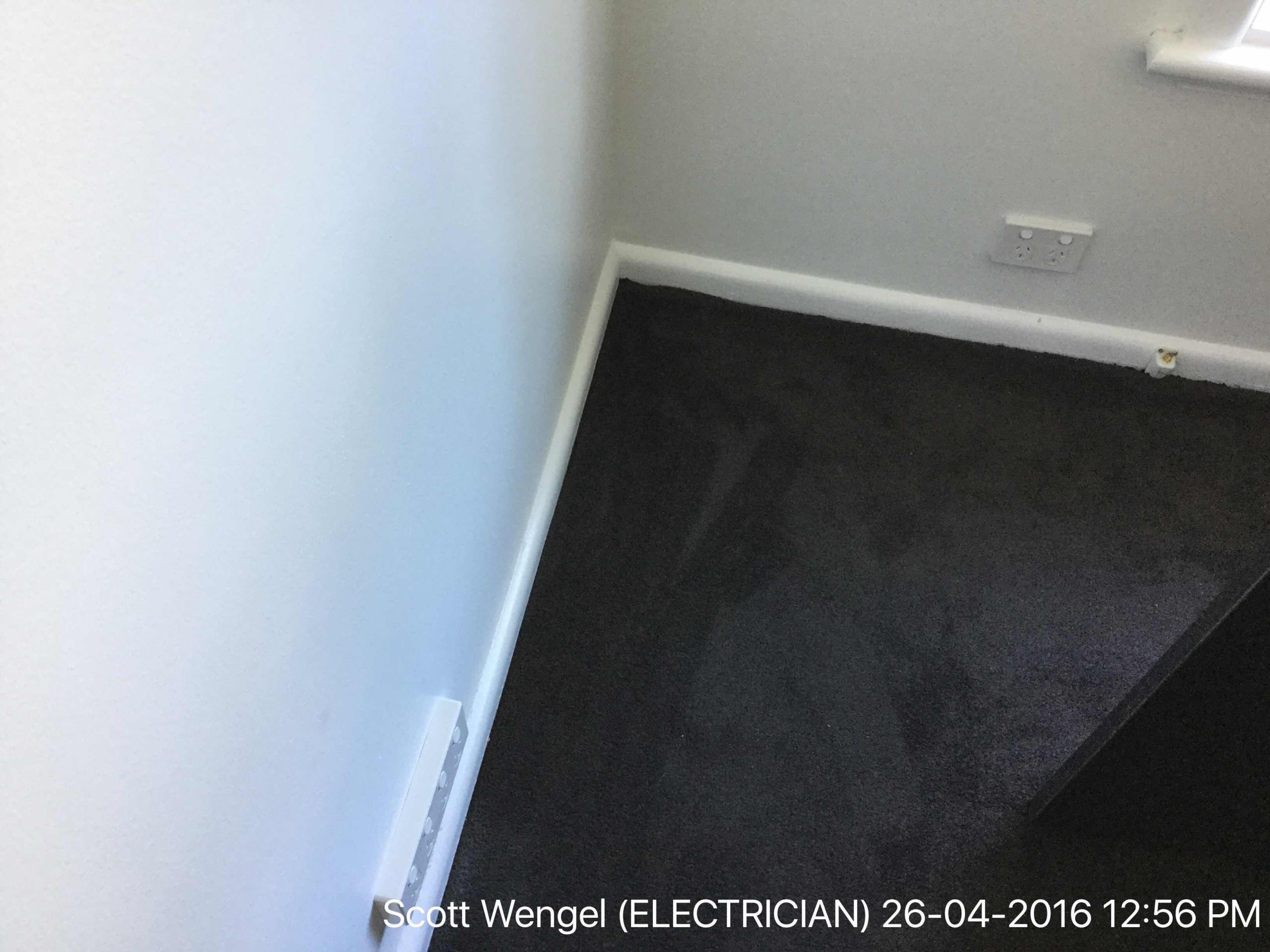 Installed power point and replaced one