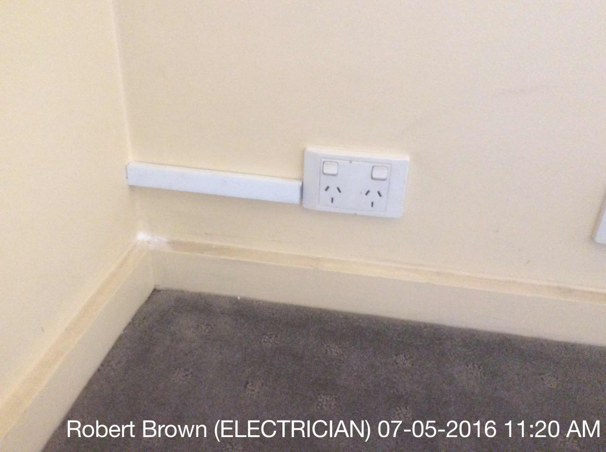 Installed one GPO in cupboard. Installed 7 rcbos. Tested and commissioned