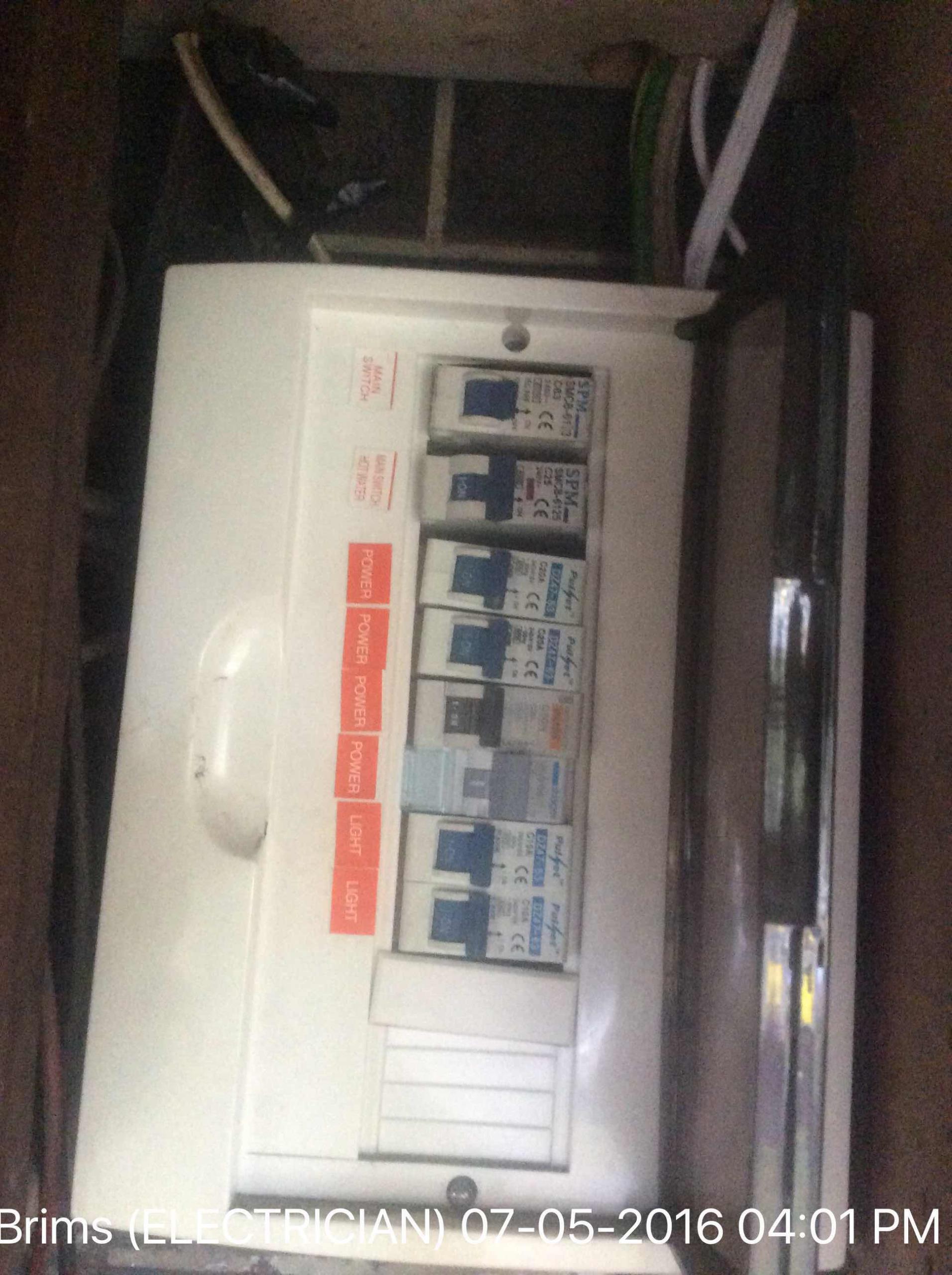 Replaced faulty breaker and bus bar in msb