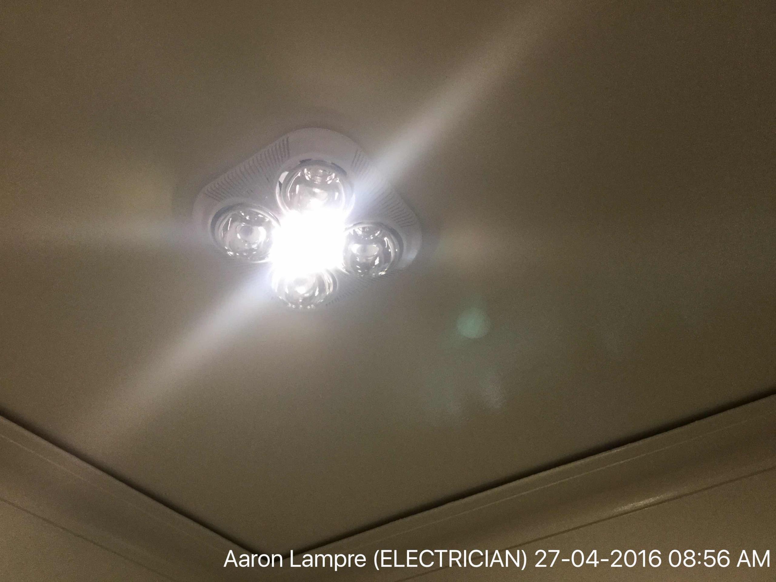 Replaced pendant light in kitchen