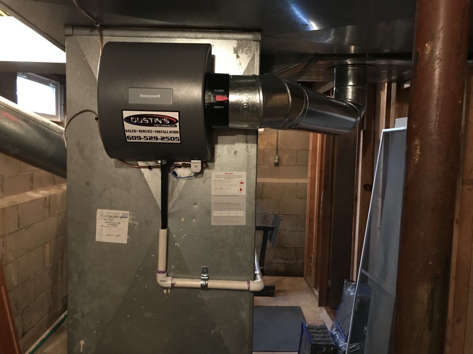 Install humidifier on natural gas furnaces.