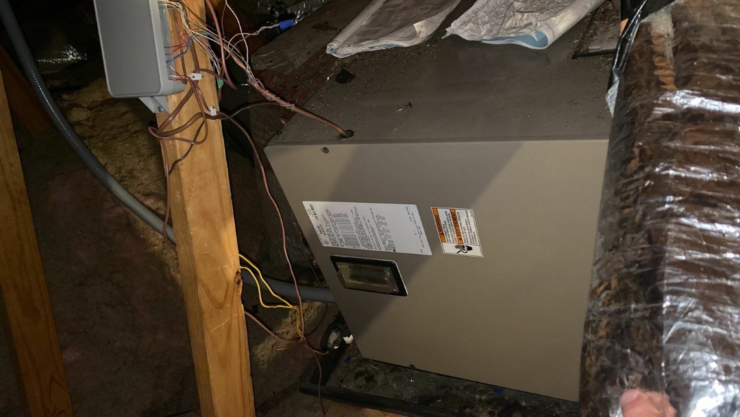 Maintenance on York air handler 