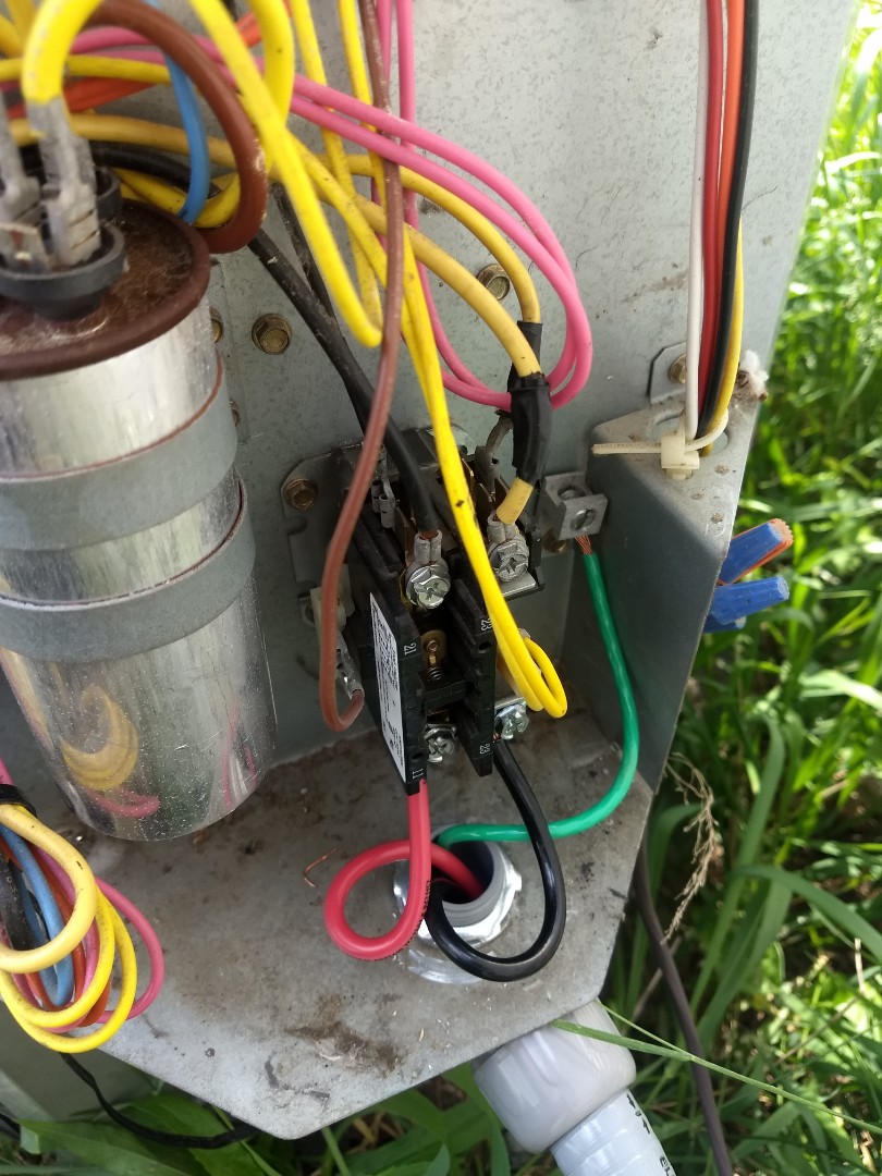 Replaced contactor and ac whip