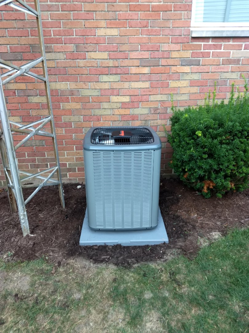 Installed new gas furnace and ac