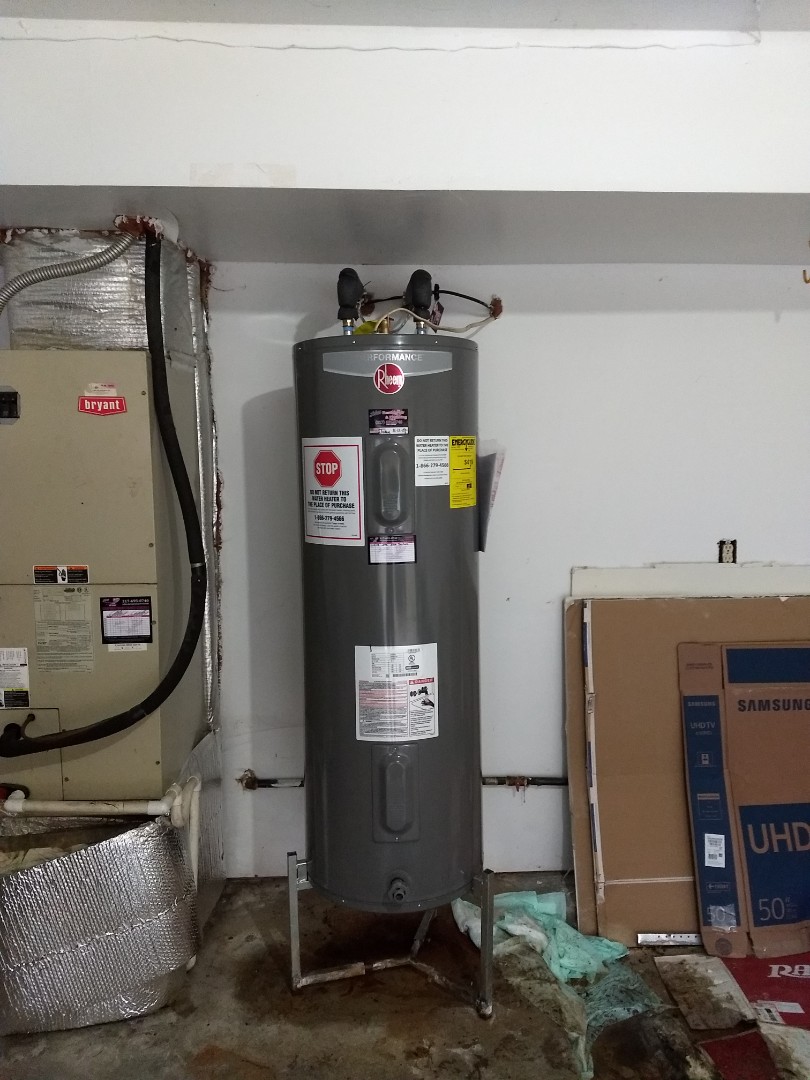 Installed new water heater