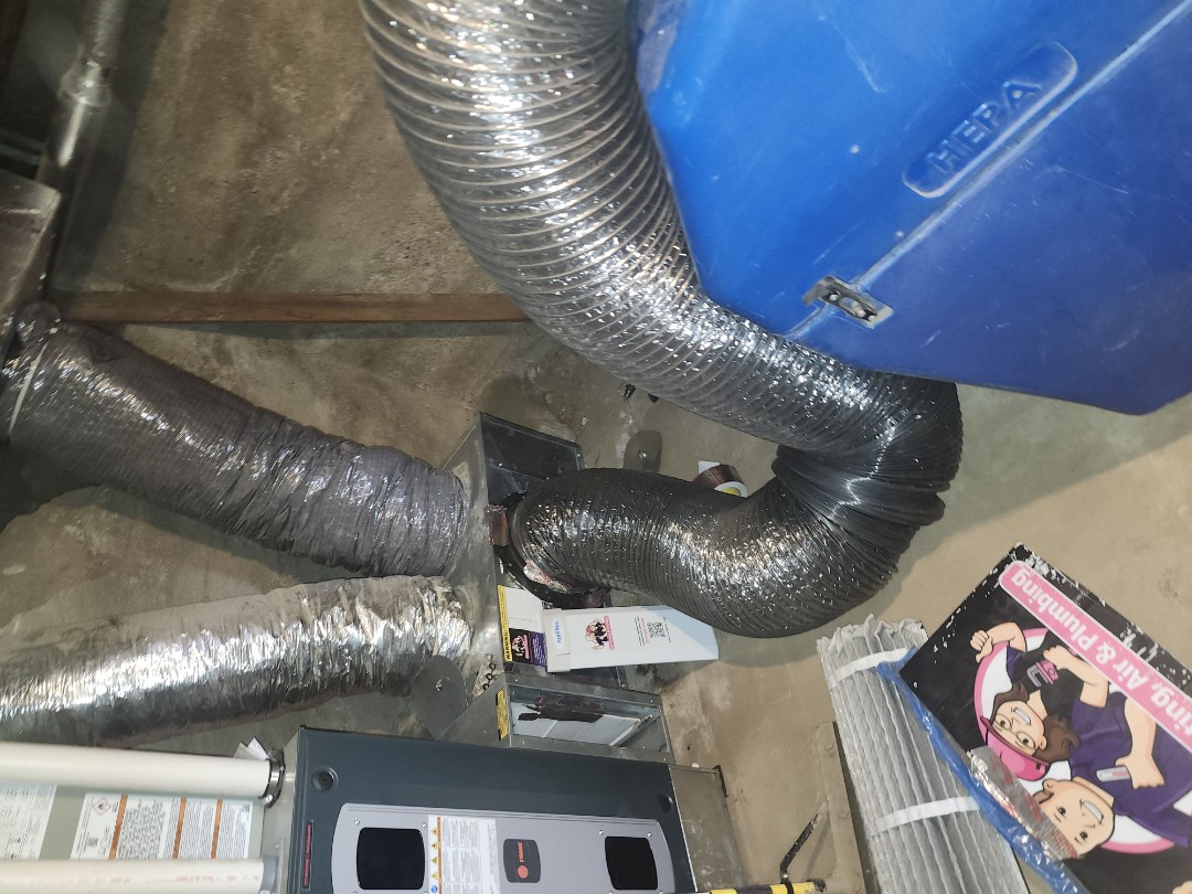 Duct cleaning on trane furnace