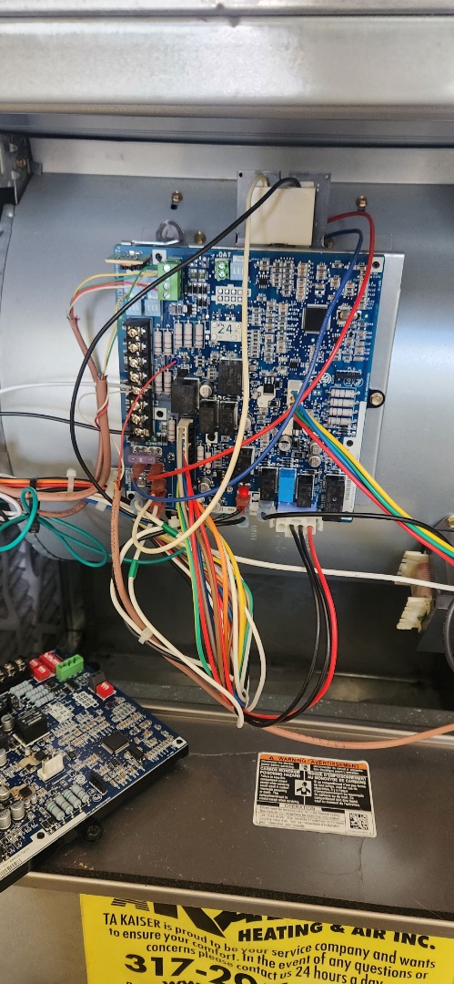 replaced control board and inducer motor