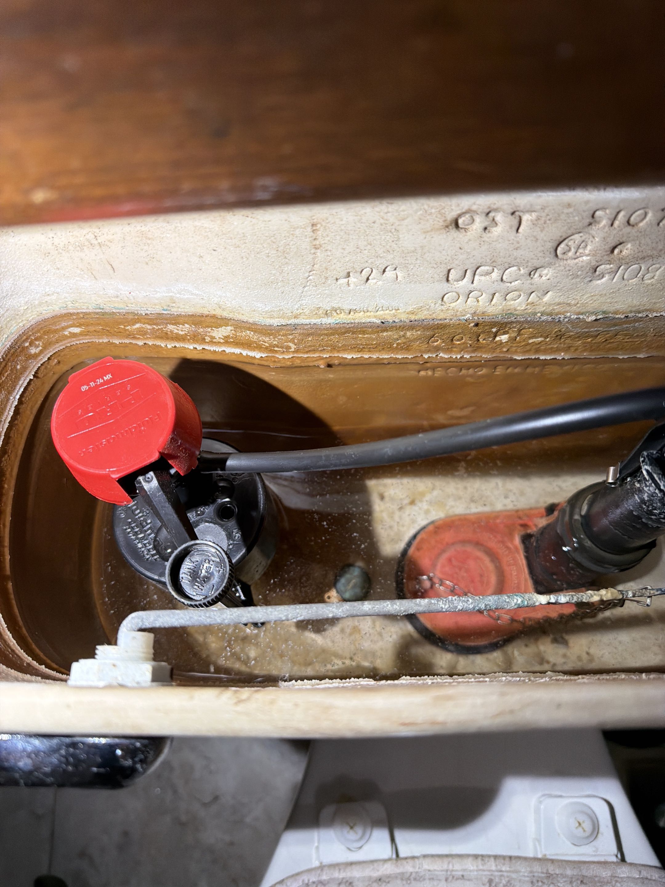 plumber needed. bad fill value in toilet 