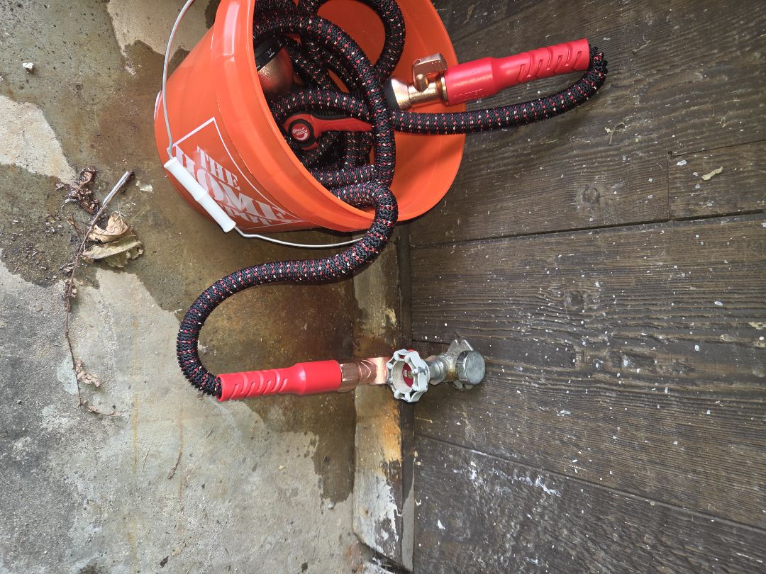 Leaking hose spigot