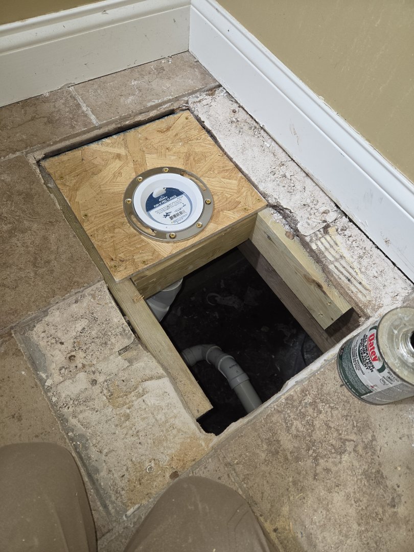 Toilet flange repairs