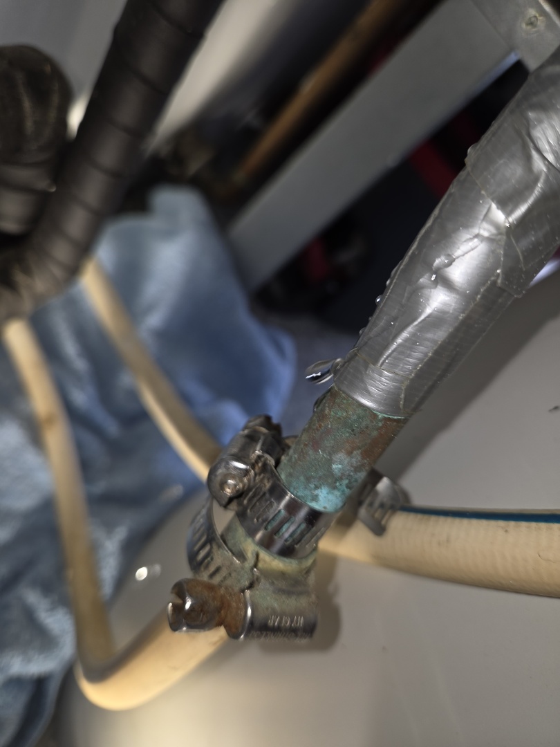 Water softener leak