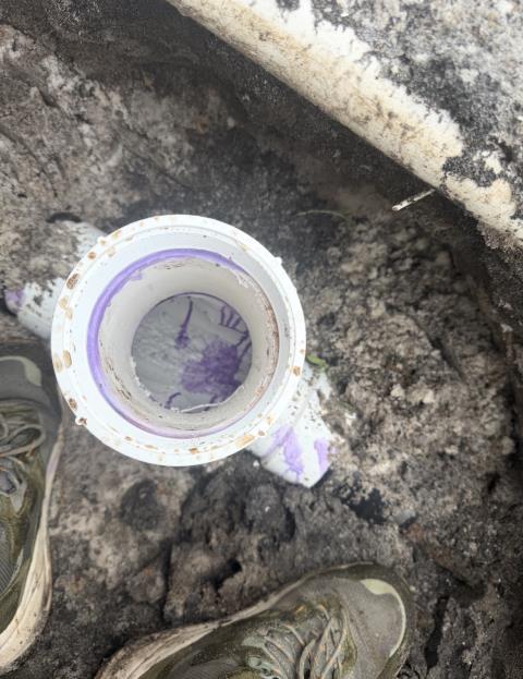 install cleanout on main sewer line