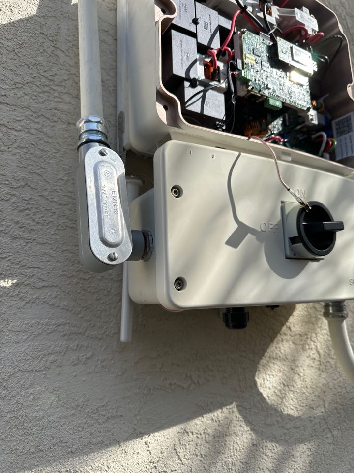 Performed maintenance on the SolarEdge inverter. Completed work on modem replacement