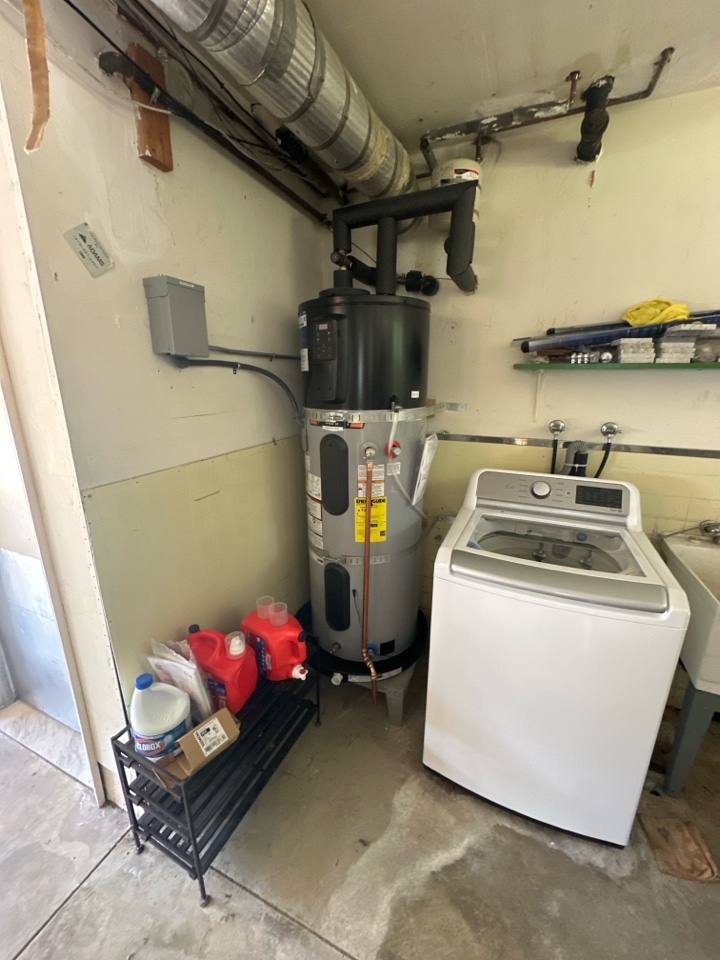Water Heater, Fuse HVAC, Plumbing, Mechanical. Milbrae, May. Great installation.