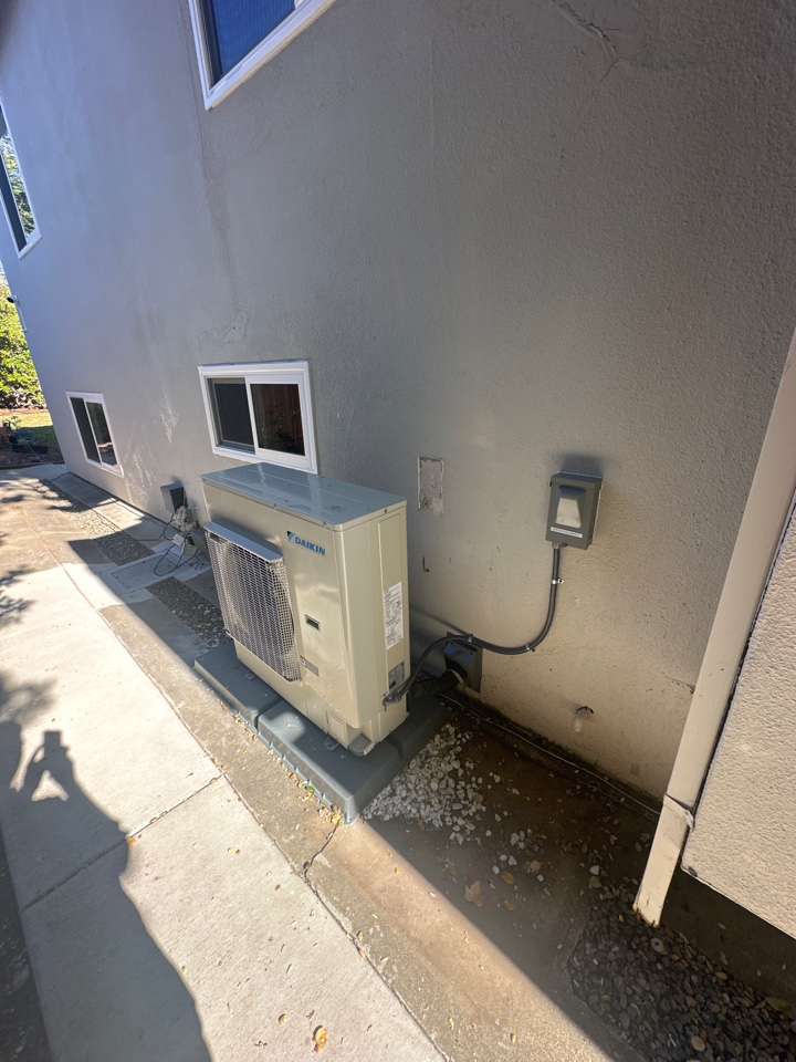 Heat Pump Daikin installed by FUSE Hvac team final inspection passed! Burlingame Daikin FUSE 