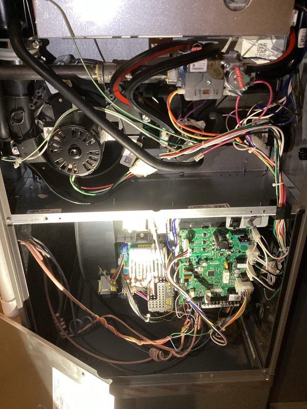 Completed prepaid maintenance visit on home heating system, including inspection and testing of furnace, humidifier, and gas fireplace. Performed full system diagnostic with Testo 310 analyzer and inspected internal electrical components, blower motor, and control board. All systems functioning properly with no issues identified.