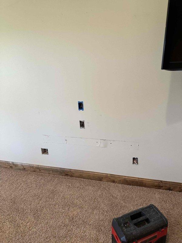 Performed electrical modifications in a bedroom conversion to craft room, including installation of additional outlets at various heights, reworking existing electrical boxes, and installing accent lighting on dedicated switch. Added and reworked recessed ceiling fixtures, completing all electrical connections according to code requirements and verifying proper function of all new components.
