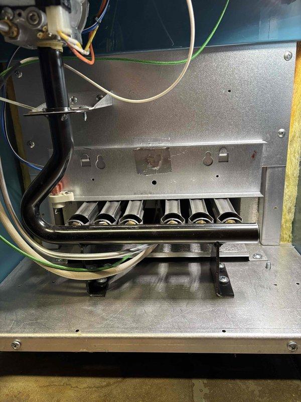 Performed annual boiler maintenance and tune-up service. Inspected burner assembly and heat exchanger components, confirming proper operation and structural integrity. All connections and wiring were verified to be secure and in good working condition.