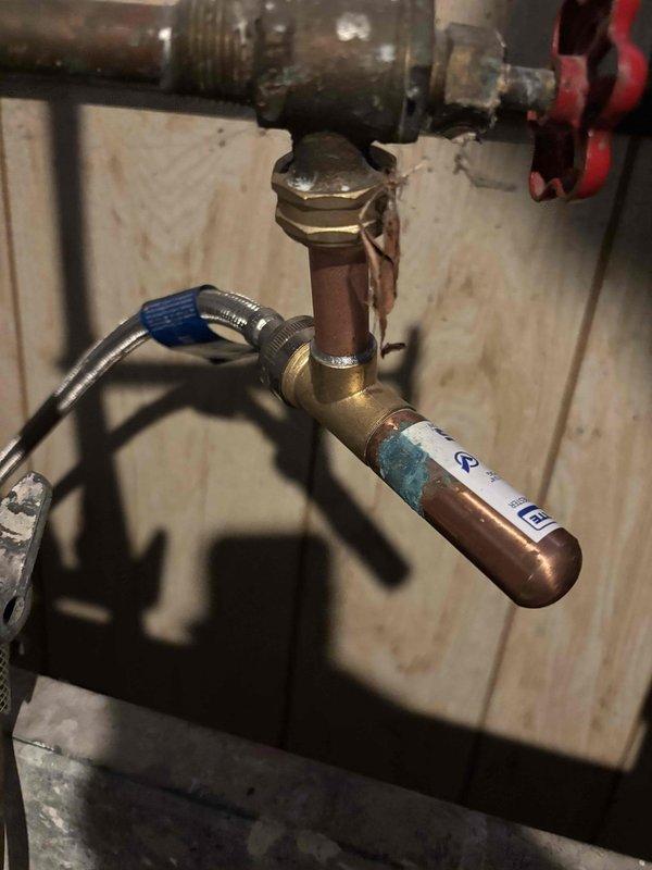 Performed scheduled plumbing maintenance service including draining water heater, winterizing exterior faucets, inspecting laundry hoses, and securing loose laundry sink faucet that was causing noise. Inspection revealed all plumbing systems in good working condition with no issues requiring additional attention.