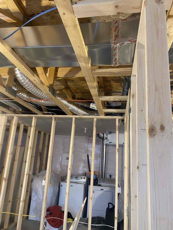 Completed installation of new electrical fixtures in family room and bedroom per specifications. In the family room, installed 10 LED wafer lights with customer-supplied smart dimmers, updated smoke detector to combination smoke/CO detector, and placed 11 general purpose outlets including dedicated circuit for electric fireplace. In the bedroom, wired and mounted ceiling fan/light with separate smart switch controls and installed code-compliant smoke detector and outlets.