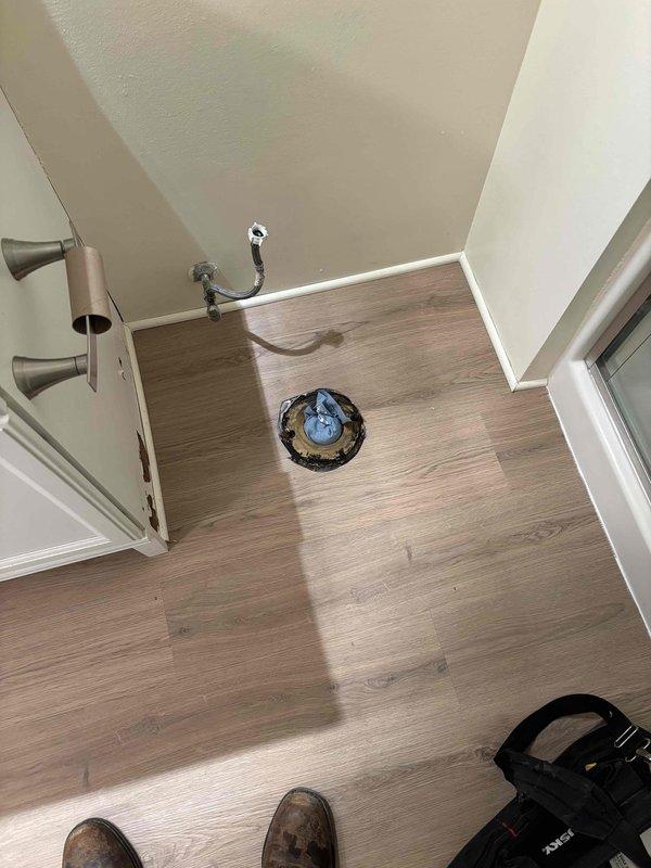 Removed existing toilet and replaced with new unit. Properly installed toilet with wax ring seal on existing flange. Confirmed water supply connection with no leaks and verified proper flushing operation.