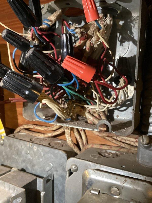 Diagnosed no-heat complaint in furnace system. Inspected electrical junction box with aging wiring and examined Honeywell zone control valves on hydronic heating system. System requires extensive repairs; recommended customer seek alternative service provider for complete resolution.