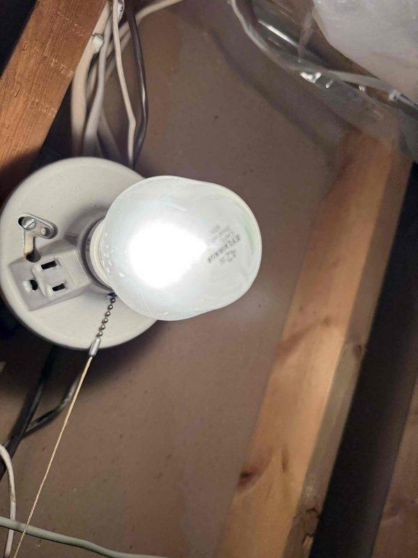 Completed installation of customer-supplied LED and exterior fixtures. Installed multiple receptacles including one in 2nd floor bedroom. Verified proper outlet function with testing equipment and confirmed illumination of installed fixtures. Examined keypad on garage experiencing issues during cold weather for potential wiring problems.