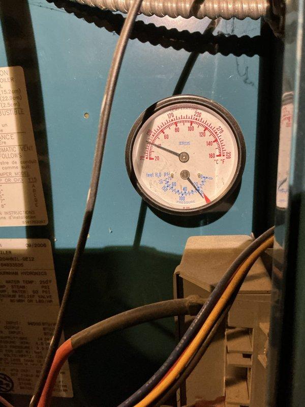 Completed routine preventive maintenance on residential boiler system. Performed comprehensive cleaning, checked all pressure and temperature gauges which were operating within normal parameters. Inspected all copper piping, connections and valves which were found to be in functional condition with no leaks detected.