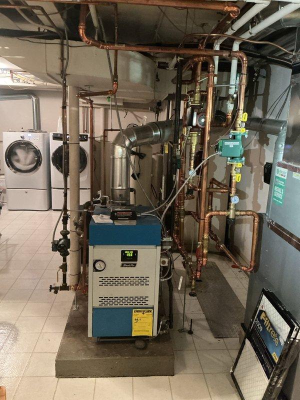 Completed fall tune-up service on multiple heating systems including two furnaces, two in-floor heating systems, one GFP, and three garage heaters. Performed comprehensive maintenance on the furnaces and boiler system for in-floor heating, with particular attention to the Modine unit heater and associated copper piping network. All systems were cleaned and inspected for proper operation.