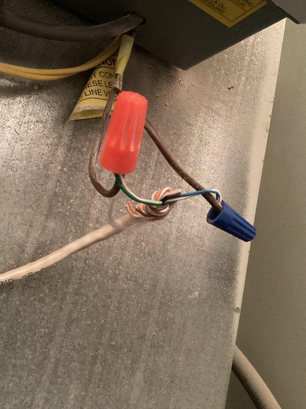 Diagnosed non-functioning humidifier issue that customer reported was working previously during heating cycles. Inspected electrical connections at the humidifier control wiring and examined the main electrical panel where the humidifier is powered. Found disconnected wiring at the control board that was likely disturbed during previous ductwork and gas line installation work. Reconnected and secured all wiring connections, restoring proper humidifier operation.