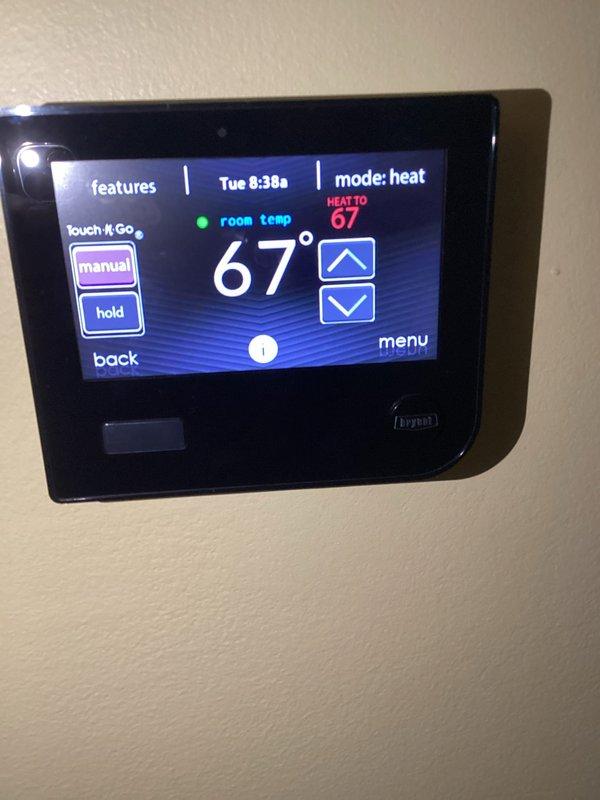 Responded to customer complaint of continuously running furnace/humidifier causing excessive humidity and freezing windows/doors. Diagnosed faulty solenoid in the humidifier control system. Replaced stuck solenoid and verified proper system operation through control board inspection and thermostat functionality check.