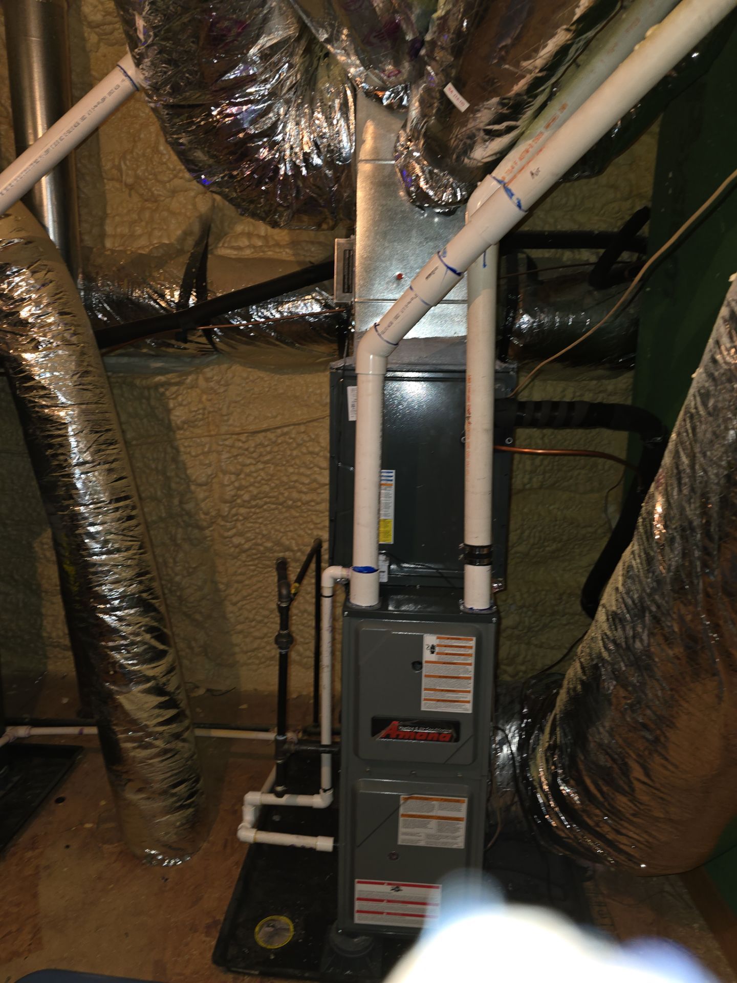 Installation of a new heating/cooling system for the customer. All old equipment was taken out, and all new code-required HVAC-related items were installed. Testing and quality control checks were made. Now, the customer has a brand-new heating/cooling system with a new 10 or 12-year warranty to rely on