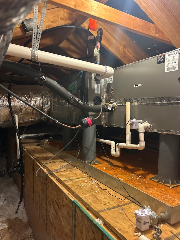 Arrived on site to do a routine HVAC heating maintenance tuneup checked over all electrical components for proper functioning and safety when using the HVAC system checked all safeties limits and CO. I found a faulty flame sensor and dirty blower recommended fixing that part and cleaning her system for better functioning of her heater.