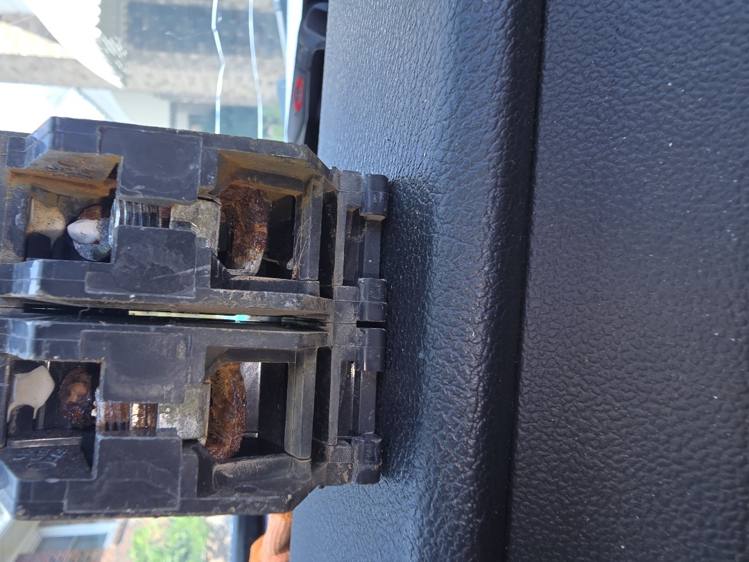 was able to help customer today with an issue of rain getting into there breaker panel and damaging breaker to there ac unit. replaced with new one and checked operations. 