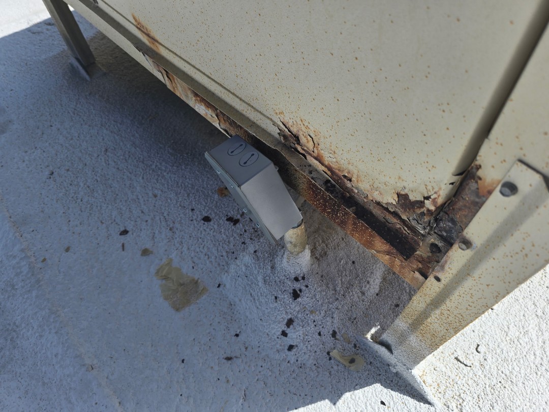 The task involved safely disconnecting an outdated air conditioning unit. First, we carefully accessed the unit, ensuring all safety protocols were followed. We then meticulously traced and disconnected the electrical wiring from the unit. The wires were neatly organized and terminated in a junction box, ensuring they were properly insulated and secured to prevent any potential hazards. This preparation allows for easy reconnection if a new unit is installed in the future. The junction box was also secured to prevent any environmental exposure, ensuring the wires remain in optimal condition for future use. The entire process was completed efficiently, maintaining safety and readiness for any future installations.