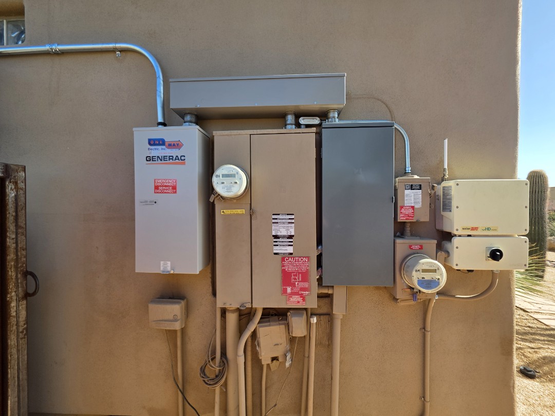 A satisfied client recently entrusted One Way Electric with the task of installing a new 24kW Generac generator. The project began with a thorough assessment of the client's power needs and an evaluation of the existing electrical infrastructure. I meticulously planned the installation, ensuring compliance with all safety standards and local regulations. The installation process involved precise measurements, careful wiring, and secure mounting of the generator. I also configured the automatic transfer switch to ensure seamless power transitions during outages. After the installation, I conducted comprehensive testing to confirm the generator's optimal performance and reliability. The client was delighted with the efficient and professional service, now having peace of mind with their new backup power solution.