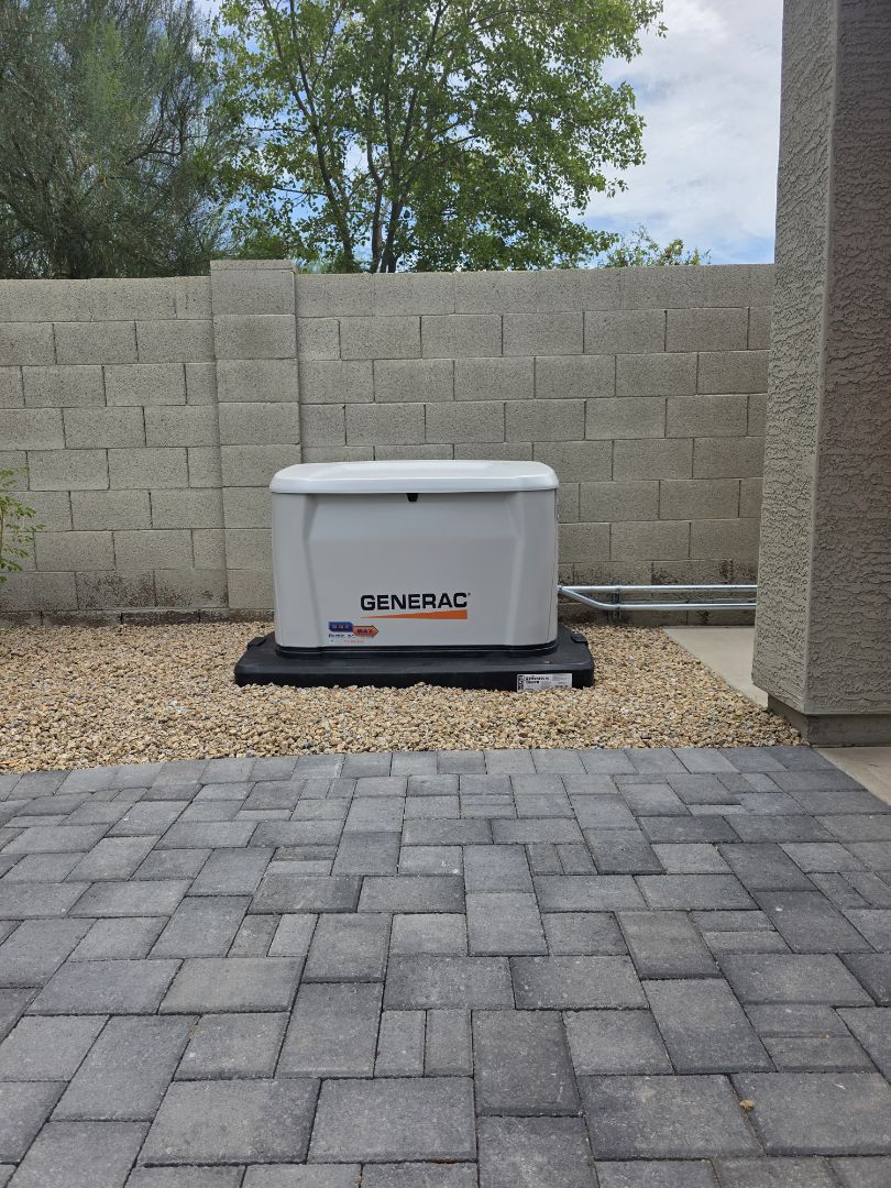 A 24kW Generac generator was installed, ensuring reliable backup power. The process began with a thorough assessment of the site's electrical needs and layout. The generator was then carefully positioned in a designated area, ensuring optimal ventilation and accessibility. Electrical connections were meticulously made, integrating the generator with the existing power system. Safety protocols were strictly followed, including grounding and securing all components. Testing was conducted to verify proper operation and output. The generator was programmed for automatic startup during power outages, providing peace of mind. The installation was completed efficiently, with all materials properly stored and the site left clean.