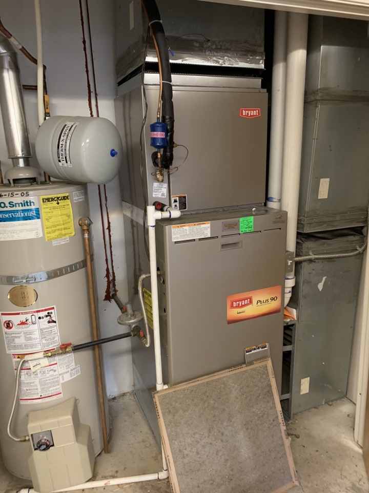 Working on a Bryant furnace and Air Conditioner