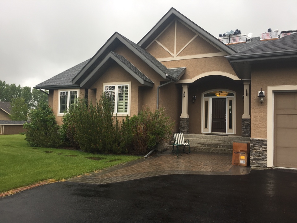 Rocky View County, AB - Measuring up some Talius roll shutter and Portatec door replacements in the beautiful area of Spring Bank this evening Rocky View County, AB - Measuring up some Talius roll shutter and Portatec door replacements in the beautiful area of Spring Bank this evening