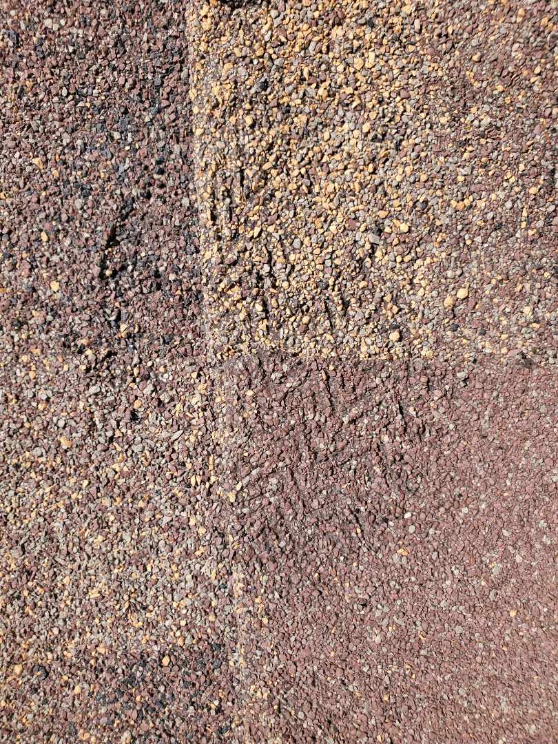 Aurora, CO - We are looking at this roof for a roof repair on a house that had a full roof replacement done 2 years ago with the last hail storm in this area of Aurora. The last roofer damaged the roof enough to warrant replacing a section of shingles due to granules being rubbed off and gouges in the shingles etc Aurora, CO - We are looking at this roof for a roof repair on a house that had a full roof replacement done 2 years ago with the last hail storm in this area of Aurora. The last roofer damaged the roof enough to warrant replacing a section of shingles due to granules being rubbed off and gouges in the shingles etc