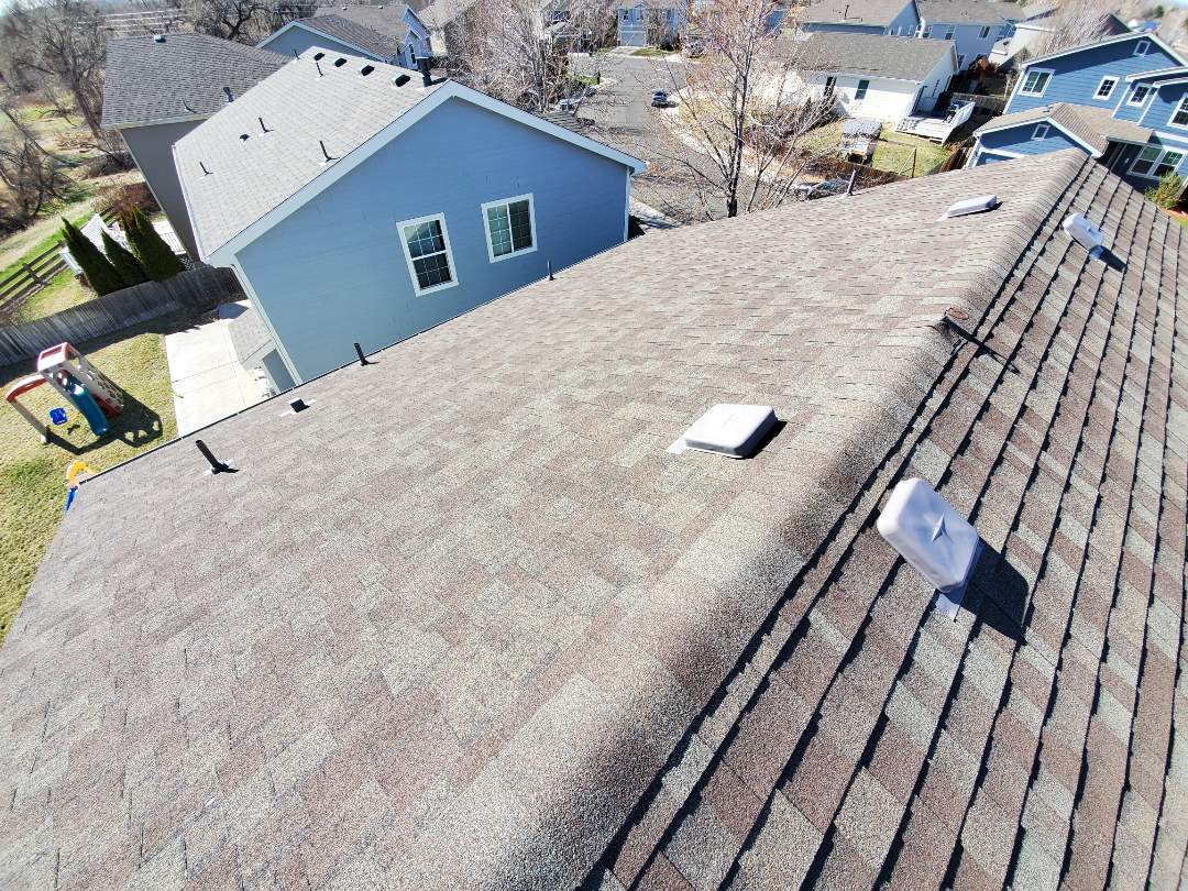 Englewood, CO - We are building a full roof replacement on this house in Centennial. The roof is 19 years old and is original with the house. It's been through a few hail storms but is not approved through insurance. We will also replace the gutters, some downspouts and do some facia work. Englewood, CO - We are building a full roof replacement on this house in Centennial. The roof is 19 years old and is original with the house. It's been through a few hail storms but is not approved through insurance. We will also replace the gutters, some downspouts and do some facia work.