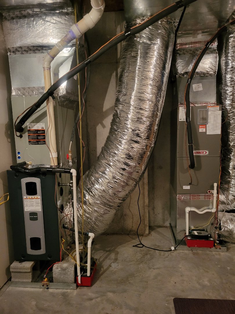 Fall maintenance. Performed service on American Standard gas furnace and Lennox split system heat pumps 