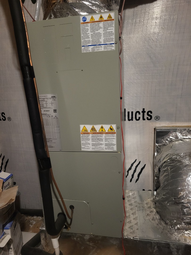 Fall maintenance. Performed service on American Standard split system heat pumps